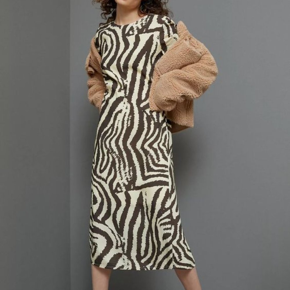 EUC Corey Lynn Calter zebra maxi dress Medium